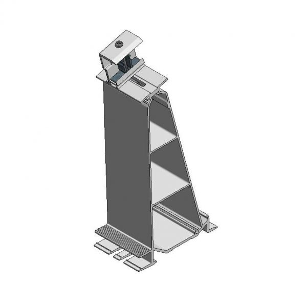 Van der Valk Producten bij Solartoday - Fotovoltage - verbindings- en bevestigingselementen - Alu achter voet ValkPro+ L15° zijkant