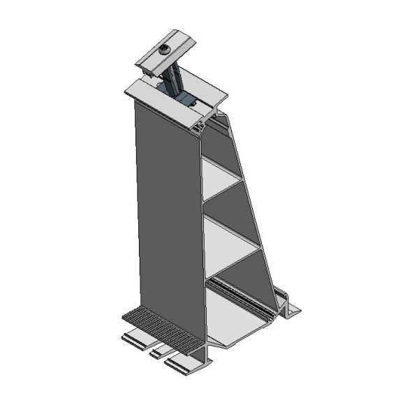 Van der Valk Producten bij Solartoday - Fotovoltage - verbindings- en bevestigingselementen - Alu achter voet ValkPro+ L15° midden