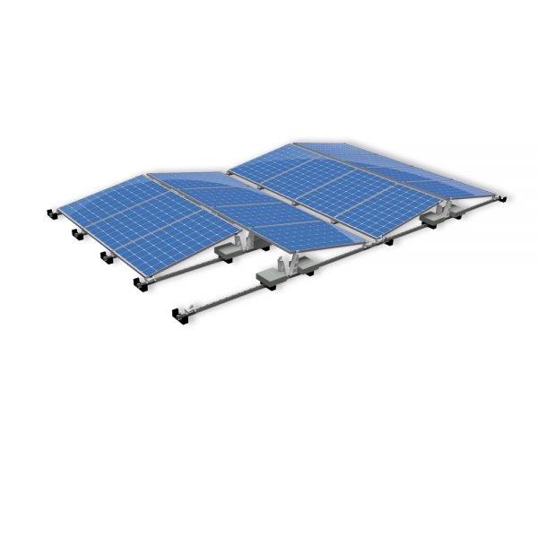 Van der Valk Producten bij Solartoday - Fotovoltage - verbindings- en bevestigingselementen - Alu achter voet ValkPro+ P10° midden